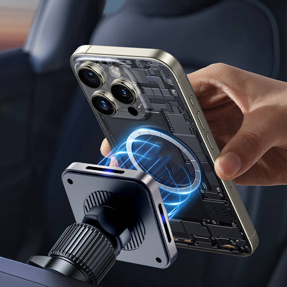 Wiwu CH-318 Magneto Serisi M-safe Şarj Özellikli Havalandırma Tasarım Araç Telefon Tutucu