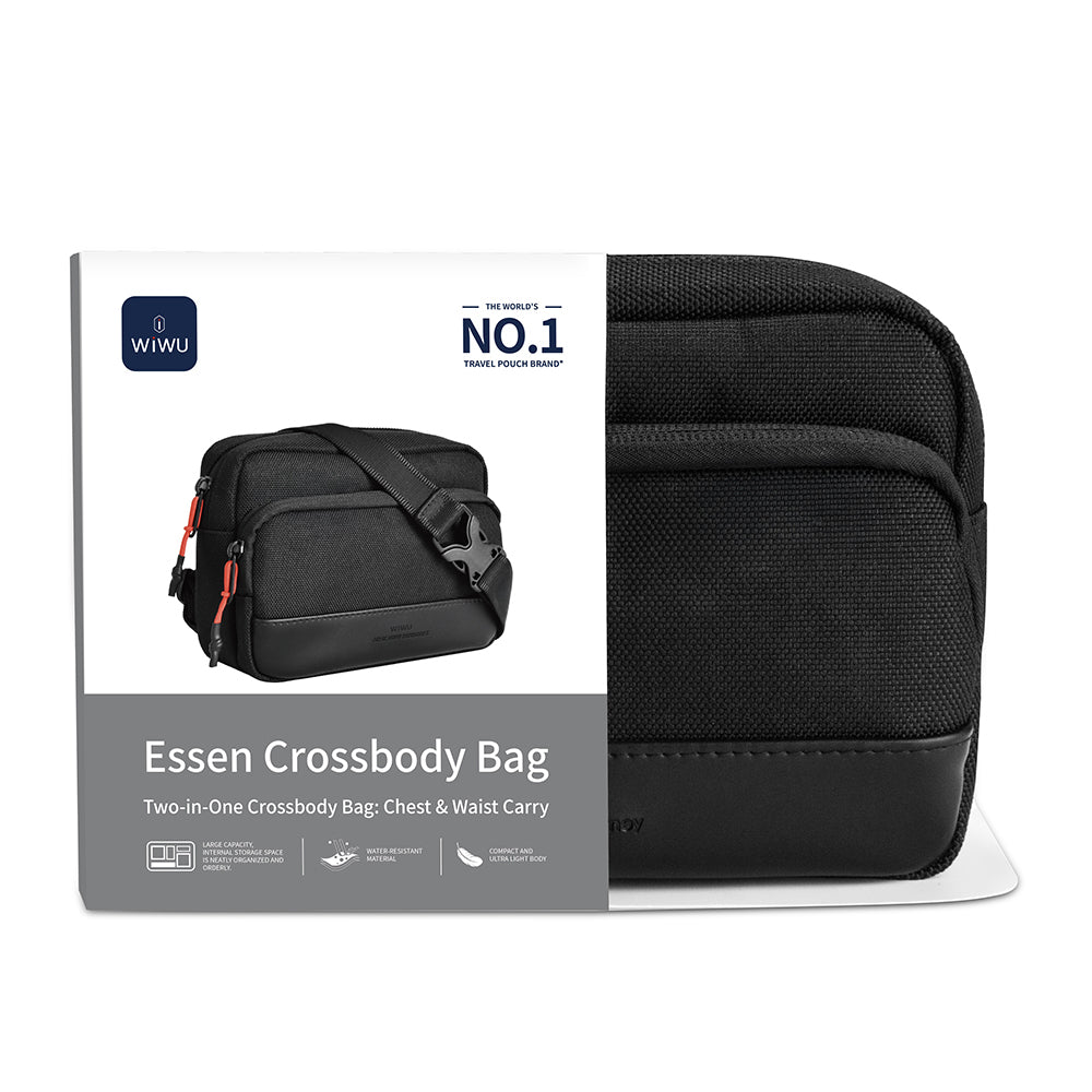 Wiwu Essen Serisi Suya Dayanıklı 1200D Polyester Kumaş Çapraz Vücut Çantası