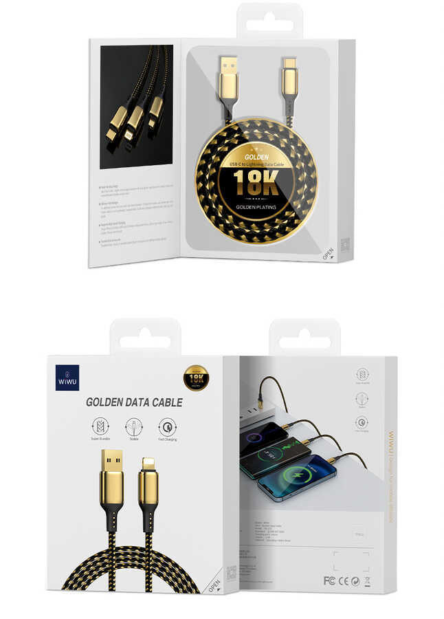 Wiwu Golden Series GD-101 Type-C Data Kablo 2M