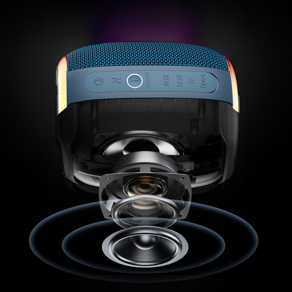 Wiwu H9 RGB Işıklı Askılı TWS Bluetooth Speaker Hoparlör v5.3 10W