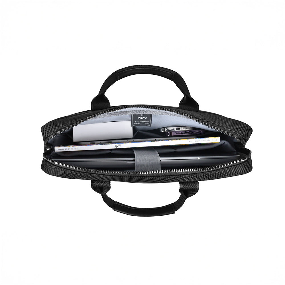 Wiwu Hali Serisi 1680D Su Geçirmez Polyester Kumaş Çapraz Vücut Askılı 15.6 inç Laptop Çantası