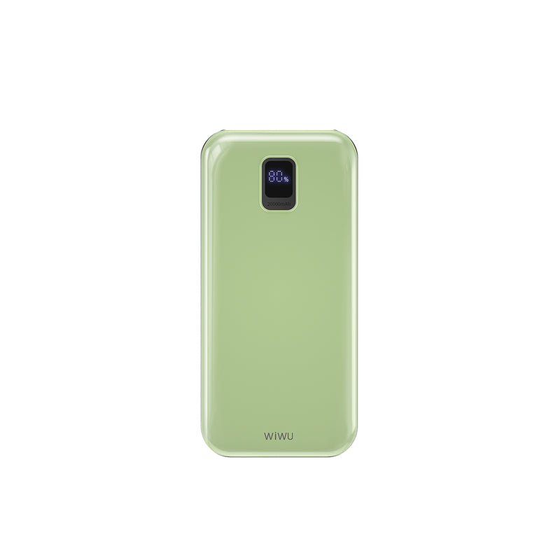 Wiwu JC-16 LED Ekranlı Li-Polimer Aşırı Akım Korumalı Taşınabilir Powerbank PD 20W 10000mAh