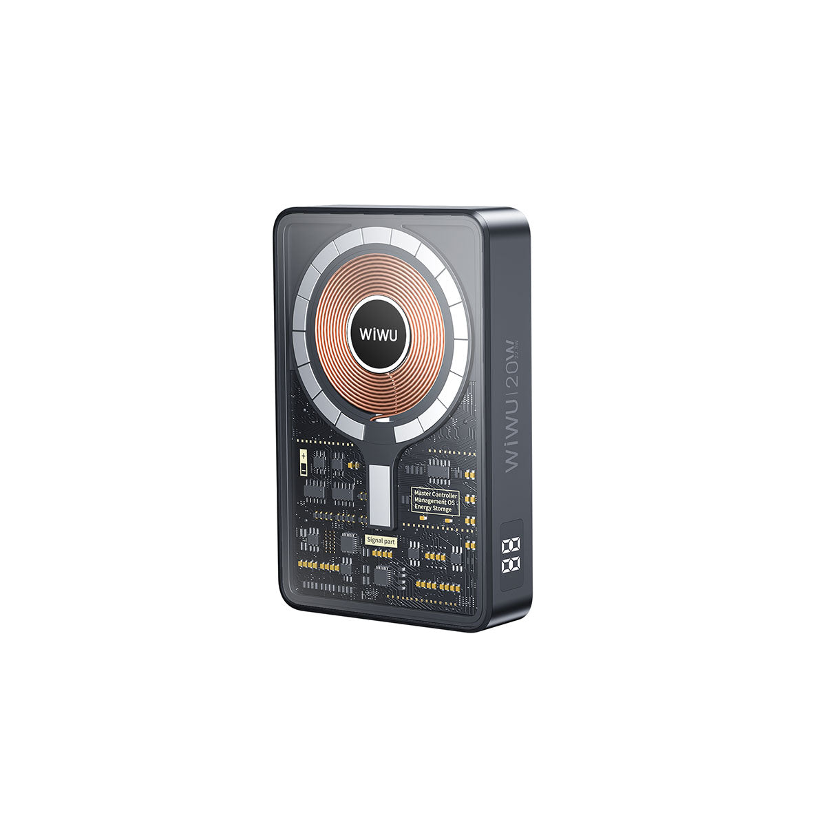 Wiwu JC-21 Hızlı Şarj Özellikli Şarj Göstergeli Standlı M-safe Wireless Powerbank 22.5W 10000mAh