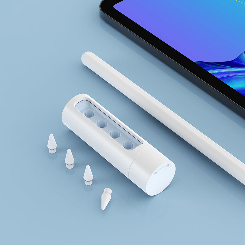 Wiwu Kalem Ucu Kutusu ve Pencil 2.Nesil - Wiwu Pencil L Uyumlu 4 Adet Kalem Ucu