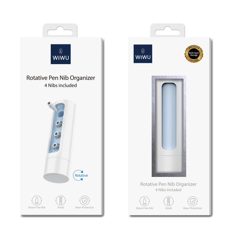 Wiwu Kalem Ucu Kutusu ve Pencil 2.Nesil - Wiwu Pencil L Uyumlu 4 Adet Kalem Ucu