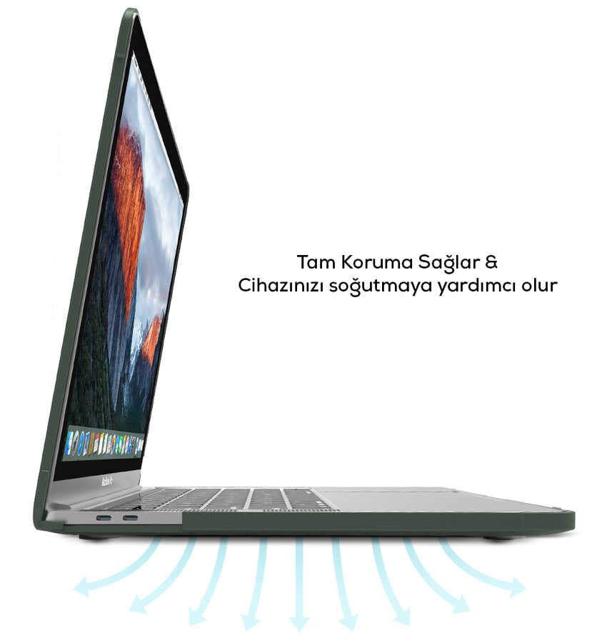 Macbook 13.3' New Pro 2018 Wiwu Macbook HP-01 iShield Kılıf