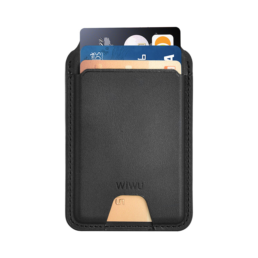 Wiwu MW-005 Magnetik Standlı Kartlık Qi Kablosuz Şarj Uyumlu FindMy Özellikli Mag Wallet
