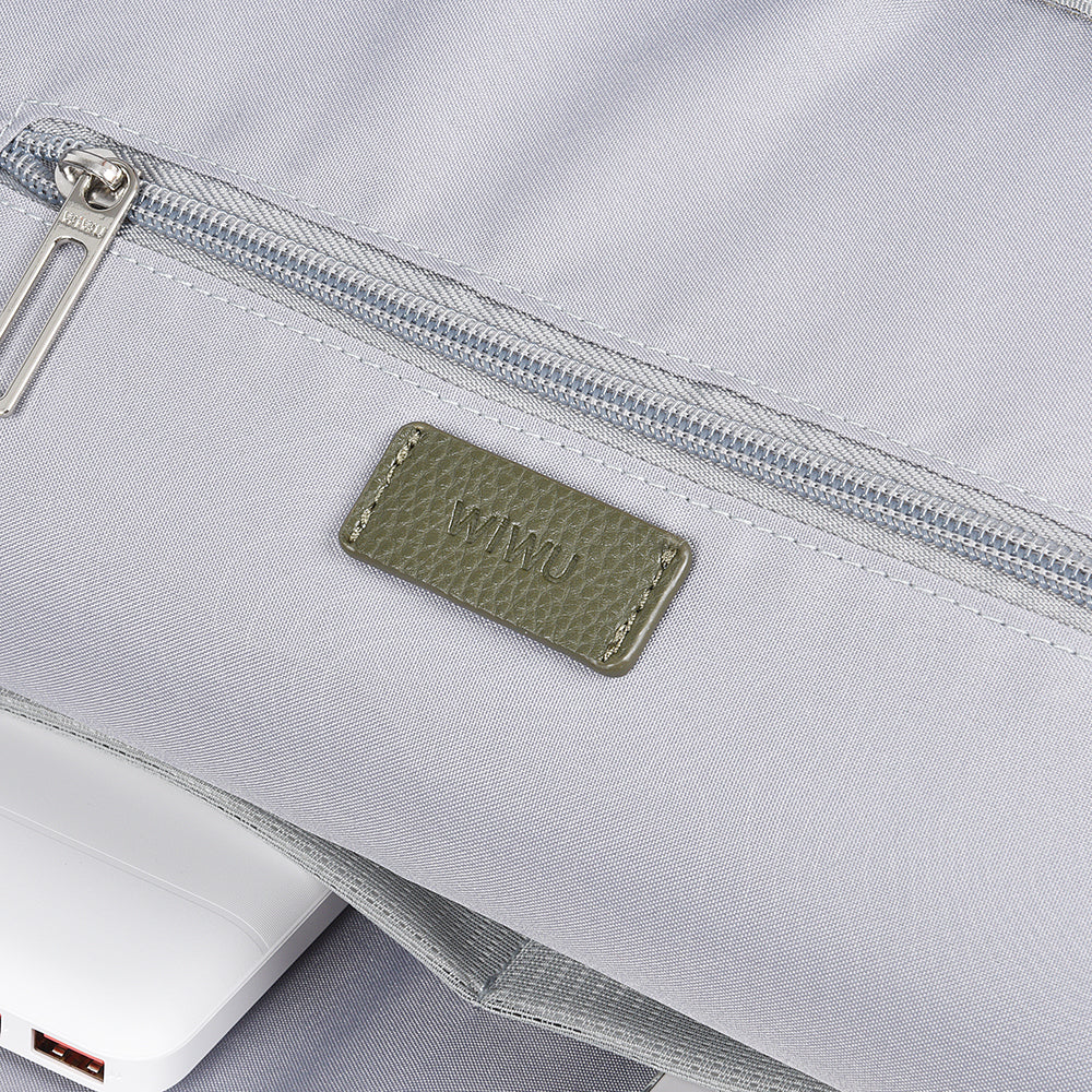 Wiwu Osun Serisi Metal Logolu PU Deri Laptop Sırt Çantası