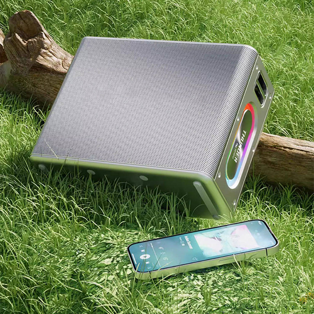 Wiwu P19 Thunder Bluetooth Speaker Hoparlör ve Karaoke Bluetooth Çift Mikrofon