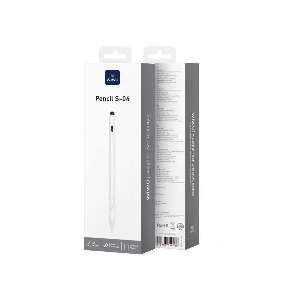 Wiwu Pencil S-04 Avuç İçi Reddi (Palm Rejection) Özellikli Universal Dokunmatik Stylus Kalem