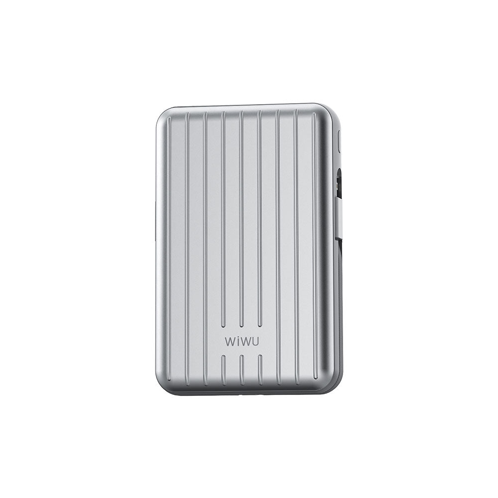 Wiwu PP03 Taşınabilir Wireless Şarj ve PD Hızlı Şarj Özellikli Powerbank 15W 10000mAh