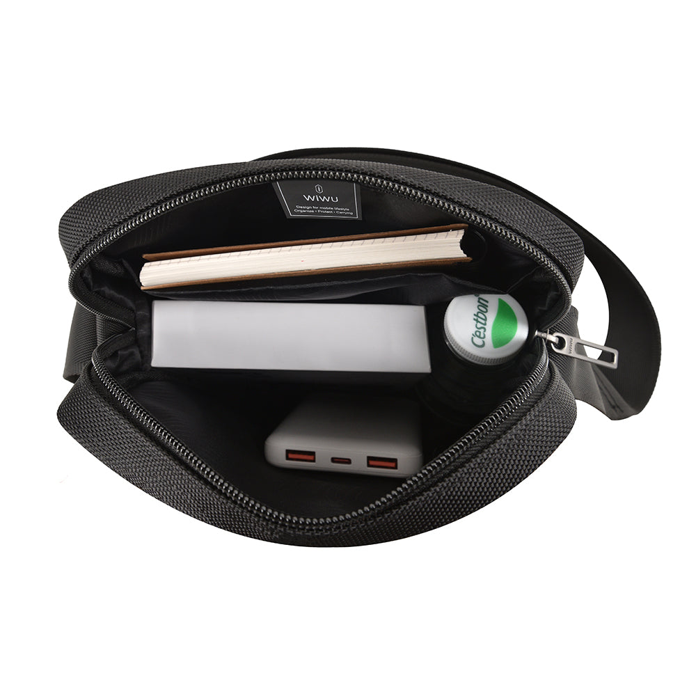 Wiwu Salem Serisi Sling Su Geçirmez Polyester Kumaş Çapraz Askılı Vücut Çantası