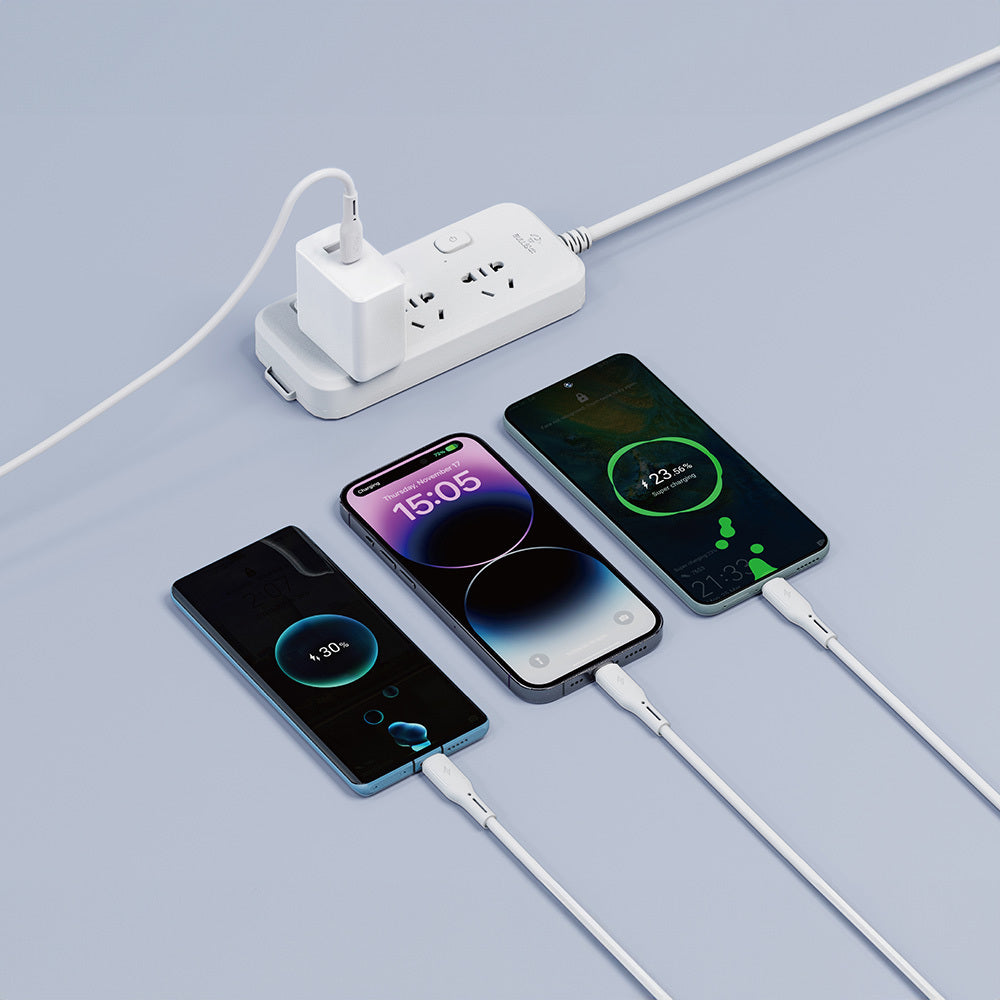 Wiwu Wi-C046E Starlink Serisi 3in1 USB-C to Lightning – Type-C – Micro Şarj ve Data Kablosu 60W 1.2M