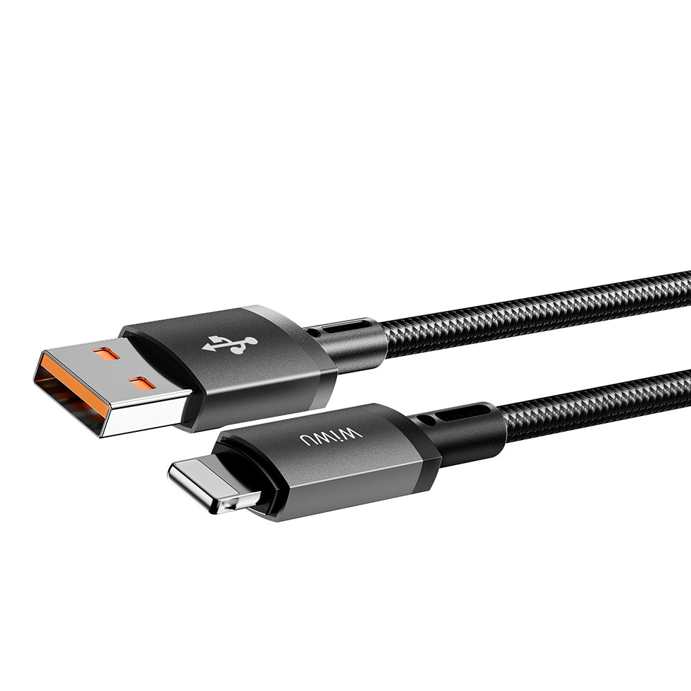 Wiwu Wi-C055 Titanlink Serisi USB-A to Lightning Hızlı Şarj Özellikli Data ve Şarj Kablosu 1M