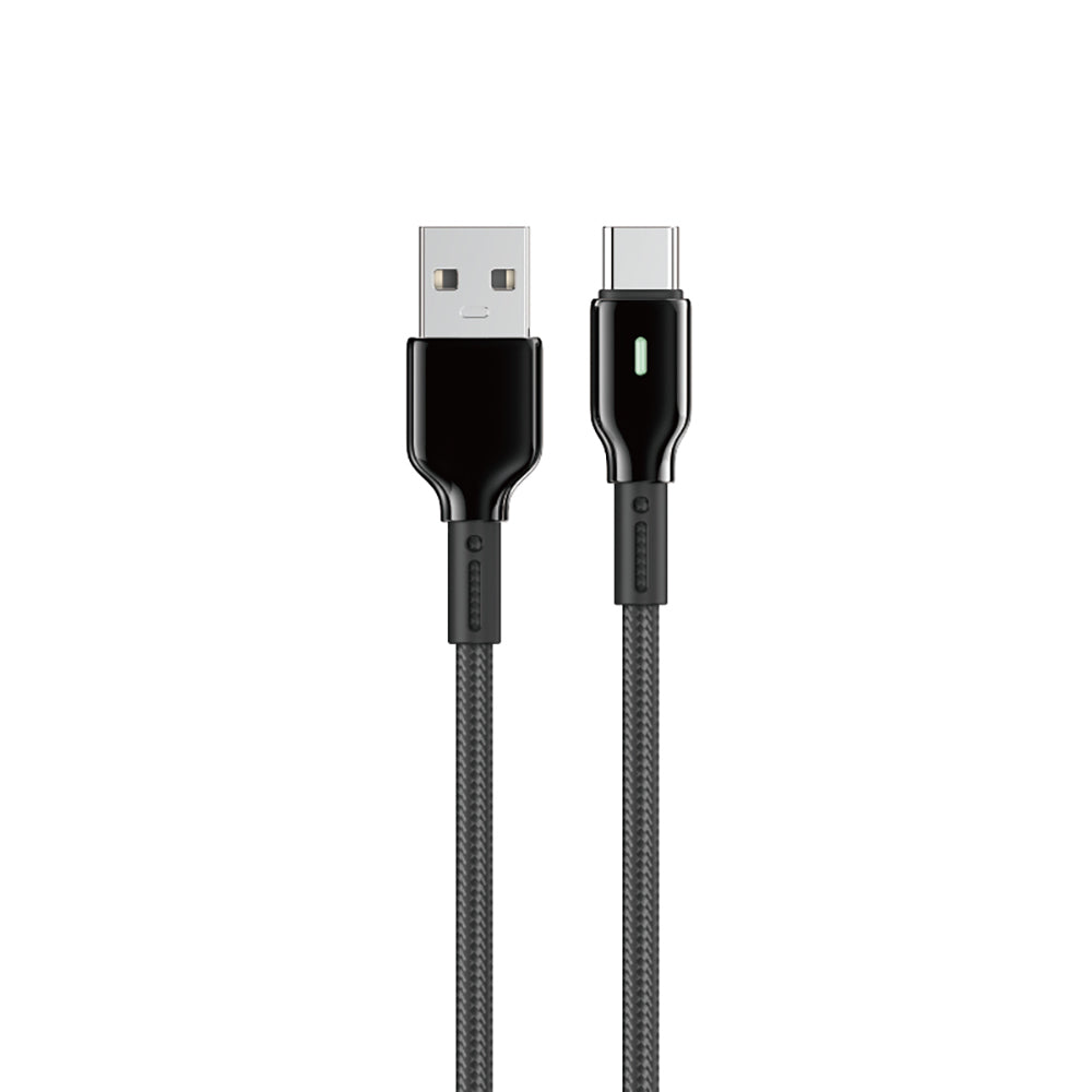 Wiwu Wi-C073 Drualink Serisi USB-A to Type-C Hızlı Şarj Özellikli Data ve Şarj Kablosu 3A 1M