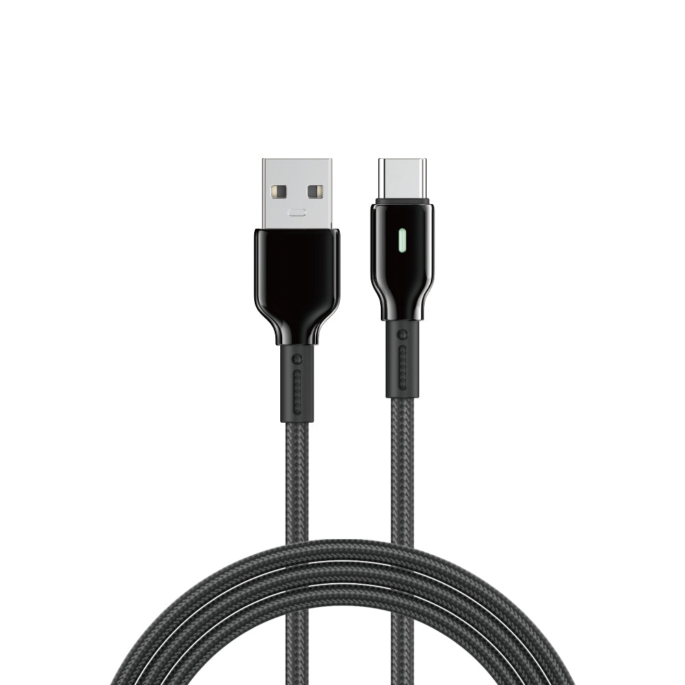 Wiwu Wi-C073 Drualink Serisi USB-A to Type-C Hızlı Şarj Özellikli Data ve Şarj Kablosu 3A 1M