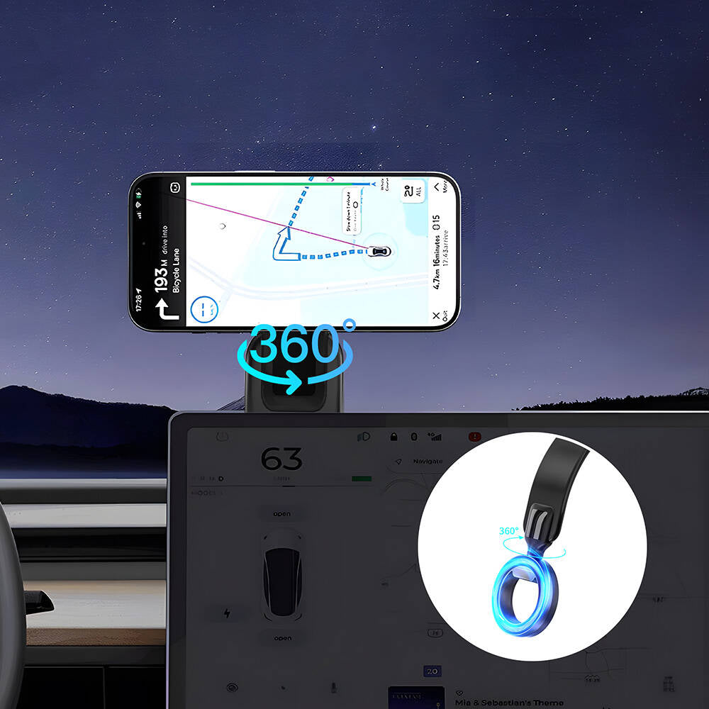 Wiwu Wi-CH053 Mago Serisi Magnetik M-safe Uyumlu Bükülebilen Eğimi ve Düz Zemin Araç Telefon Tutacağı
