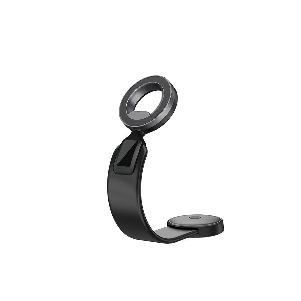 Wiwu Wi-CH053 Mago Serisi Magnetik M-safe Uyumlu Bükülebilen Eğimi ve Düz Zemin Araç Telefon Tutacağı