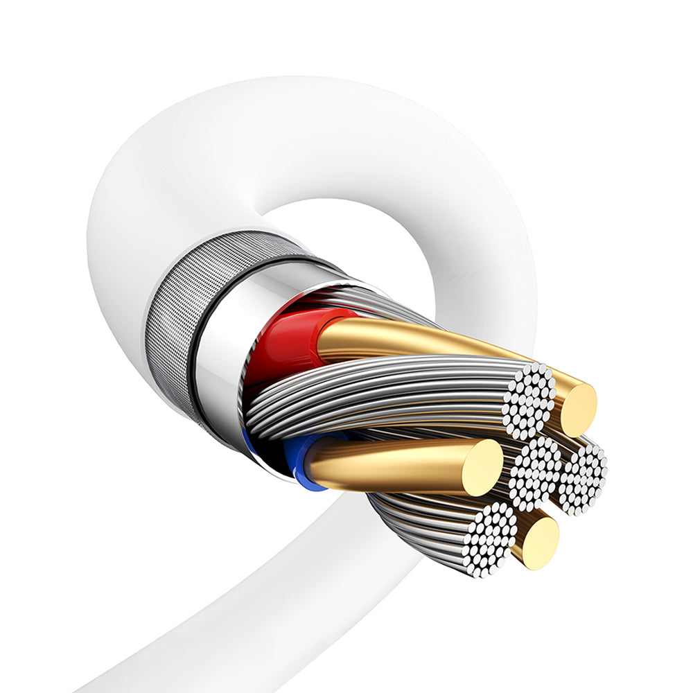 Wiwu Wi-G008 Essen Serisi GaN Tech PD Hızlı Şarj Başlığı Type-C to Type-C PD 30W Kablolu Şarj Seti