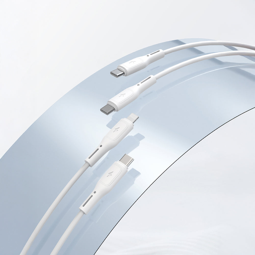 Wiwu Wi-G008 Essen Serisi GaN Tech PD Hızlı Şarj Başlığı Type-C to Type-C PD 30W Kablolu Şarj Seti