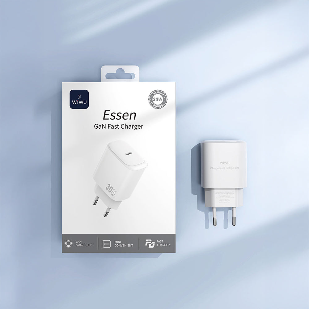 Wiwu Wi-G008 Essen Serisi GaN Tech PD Hızlı Şarj Özellikli Şarj Başlığı 30W