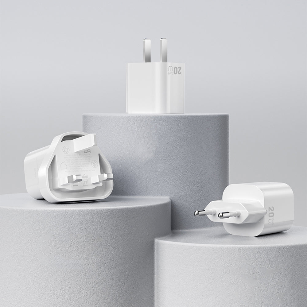 Wiwu Wi-G014 Cube Serisi GaN Tech PD Hızlı Şarj Özellikli Mini Şarj Başlığı 20W