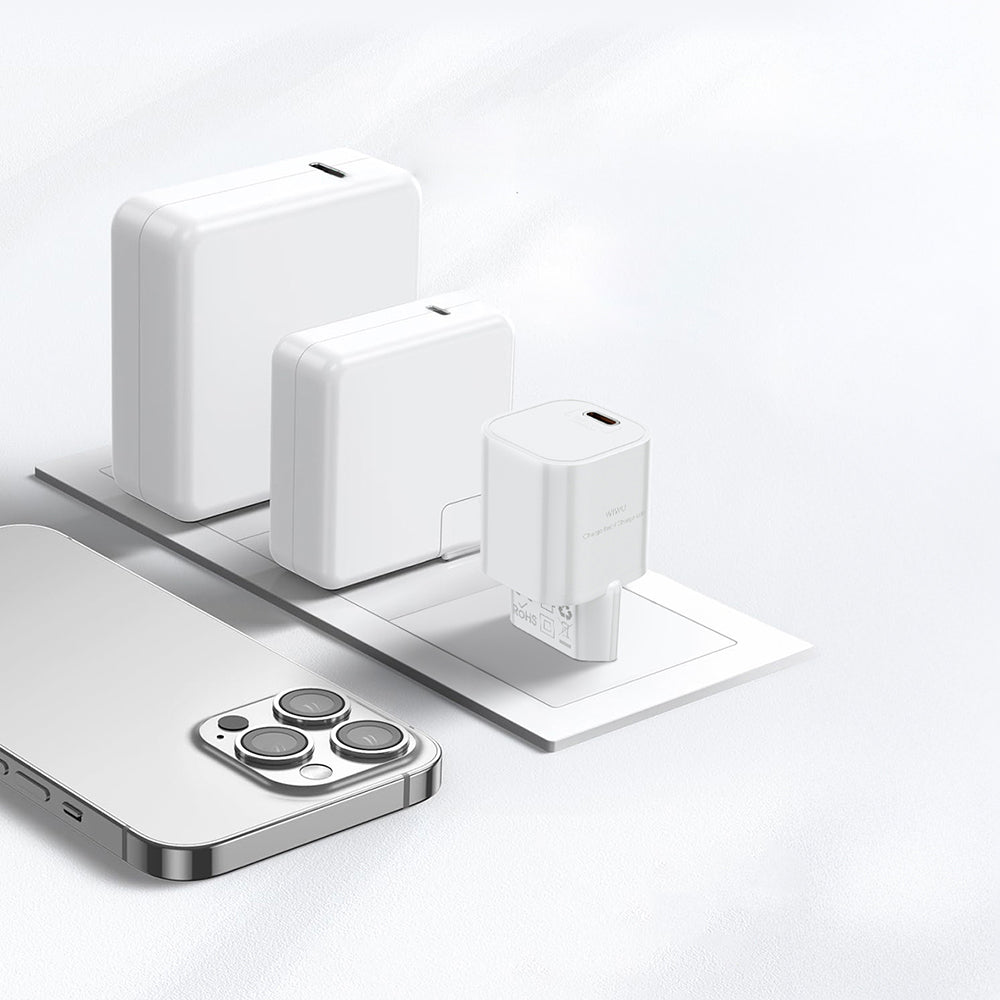 Wiwu Wi-G015 Cube Serisi GaN Tech PD Hızlı Şarj Özellikli Mini Şarj Başlığı 33W
