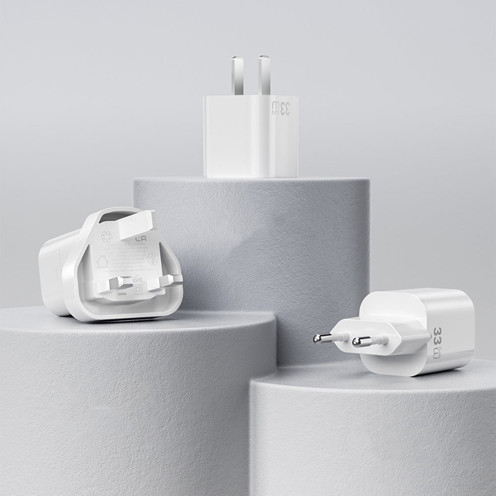 Wiwu Wi-G015 Cube Serisi GaN Tech PD Hızlı Şarj Özellikli Mini Şarj Başlığı 33W