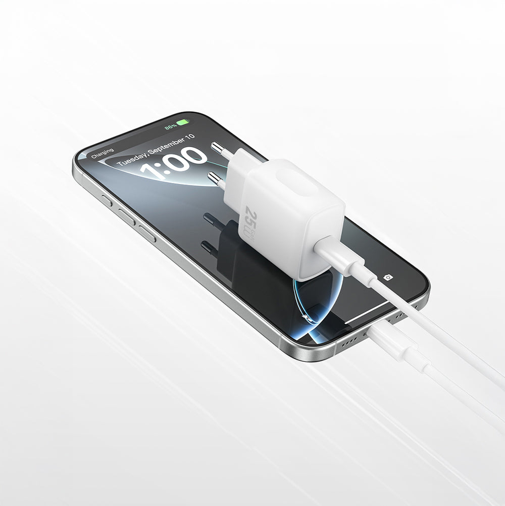 Wiwu Wi-G016 Essen Serisi GaN Tech PD Hızlı Şarj Özellikli Şarj Başlığı 25W