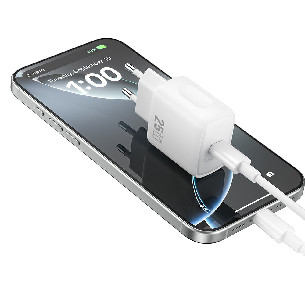 Wiwu Wi-G016 Essen Serisi GaN Tech PD Hızlı Şarj Özellikli Şarj Başlığı 25W