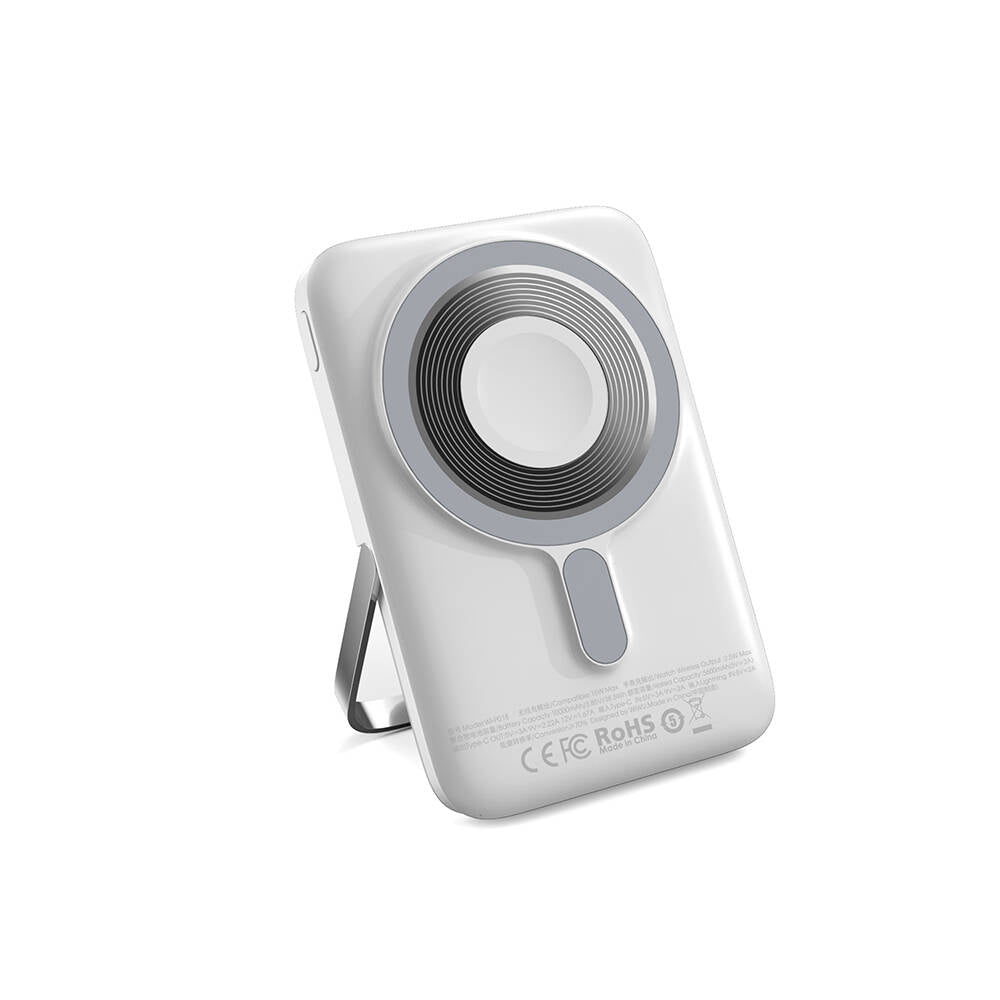 Wiwu Wi-P018 Elite Serisi Led Ekranlı M-safe Powerbank Wireless 15W 10000mAh