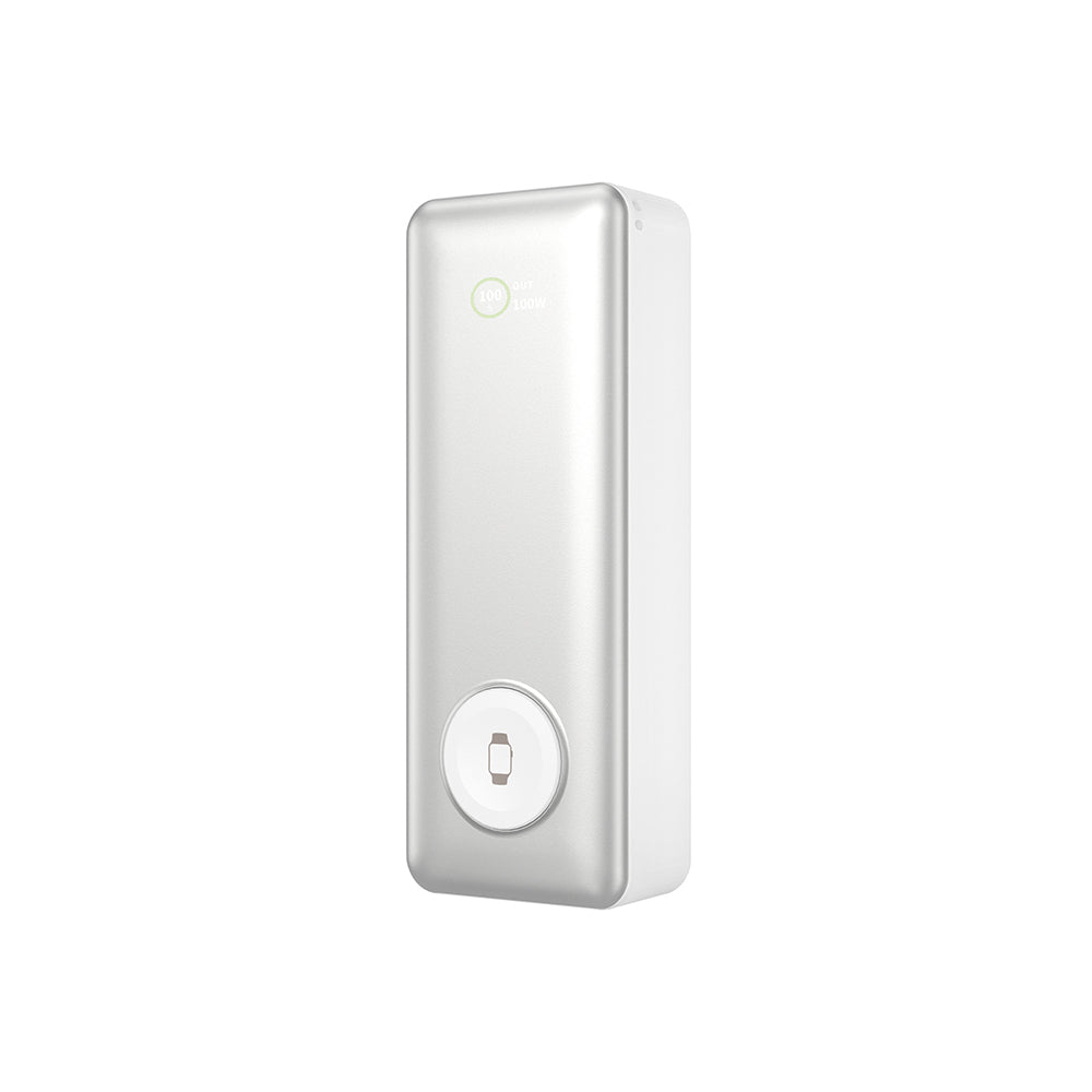 Wiwu Wi-P023 Elite Serisi Dijital LED Göstergeli Akıllı Saat Kablosuz Şarj Özellikli Taşınabilir Powerbank 20000mAh 145W
