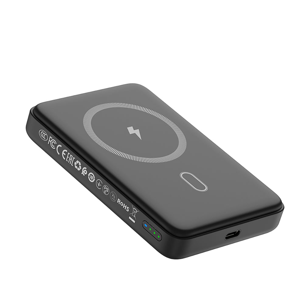 Wiwu Wi-P043 LED Işık Göstergeli Standlı Taşınabilir M-safe Wireless Powerbank 10.000mAh 15W