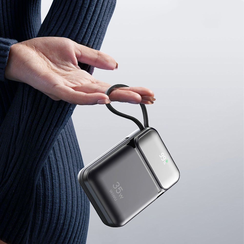Wiwu Wi-P052 Galaxy Serisi Type-C Lightning Çıkışlı Taşınabilir Powerbank PD 35W 10000mAh