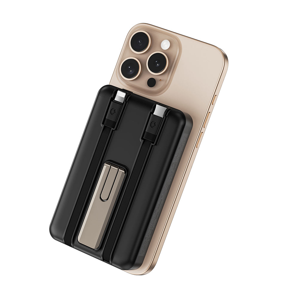 Wiwu Wi-P056 Taşınabilir Wireless Şarj ve PD Hızlı Şarj Özellikli Powerbank 15W 10000mAh