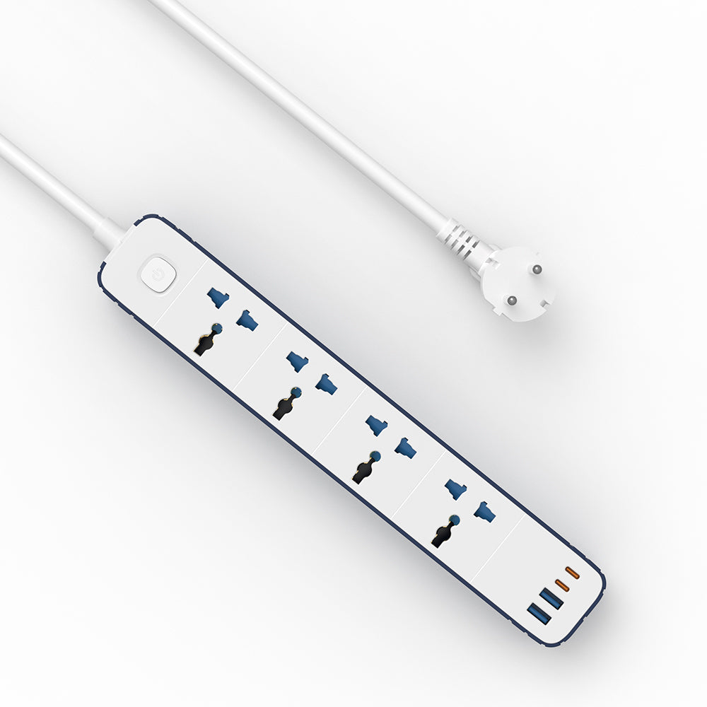 Wiwu Wi-S007 20W GaN Tech Power Strip 8 in 1 Çoklu Priz 2M