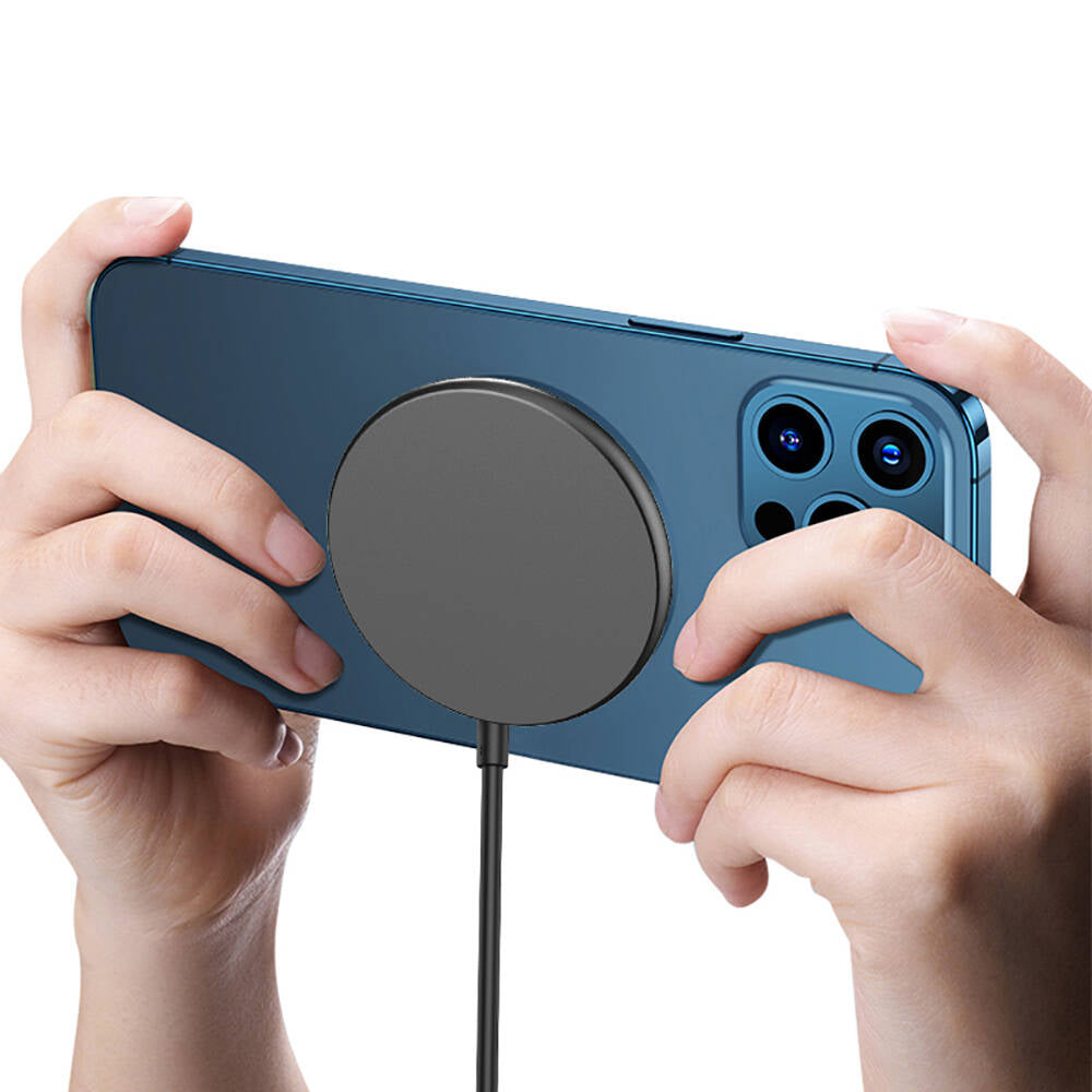 Wiwu Wi-W007 15W Hızlı Şarj Özellikli M-safe PD Wireless Şarj Aleti