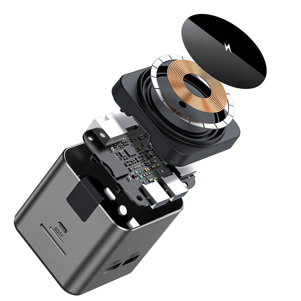 Wiwu Wi-W025 9in1 M-safe Şarj Özellikli Type-C Hub PD 100W USB 3.0 SD/TF HDMI RJ45