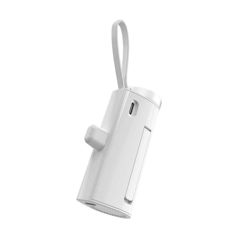 Wiwu Wi-W026 Capsule Serisi 2in1 Mini Taşınabilir Standlı Askılı Type-C PD Powerbank 5000mAh