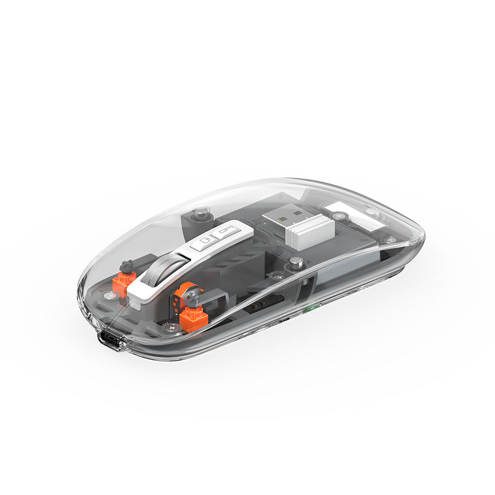 Wiwu WM105 Crystal RGB Led Işıklandırmalı Şeffaf Tasarım Mouse