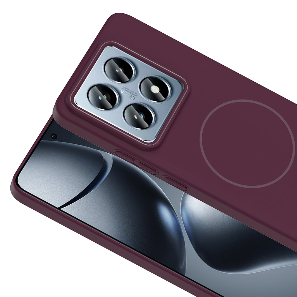 Xiaomi 14T Pro Kılıf M-safe Şarj Özellikli Zore Ruby Sert Kılıf