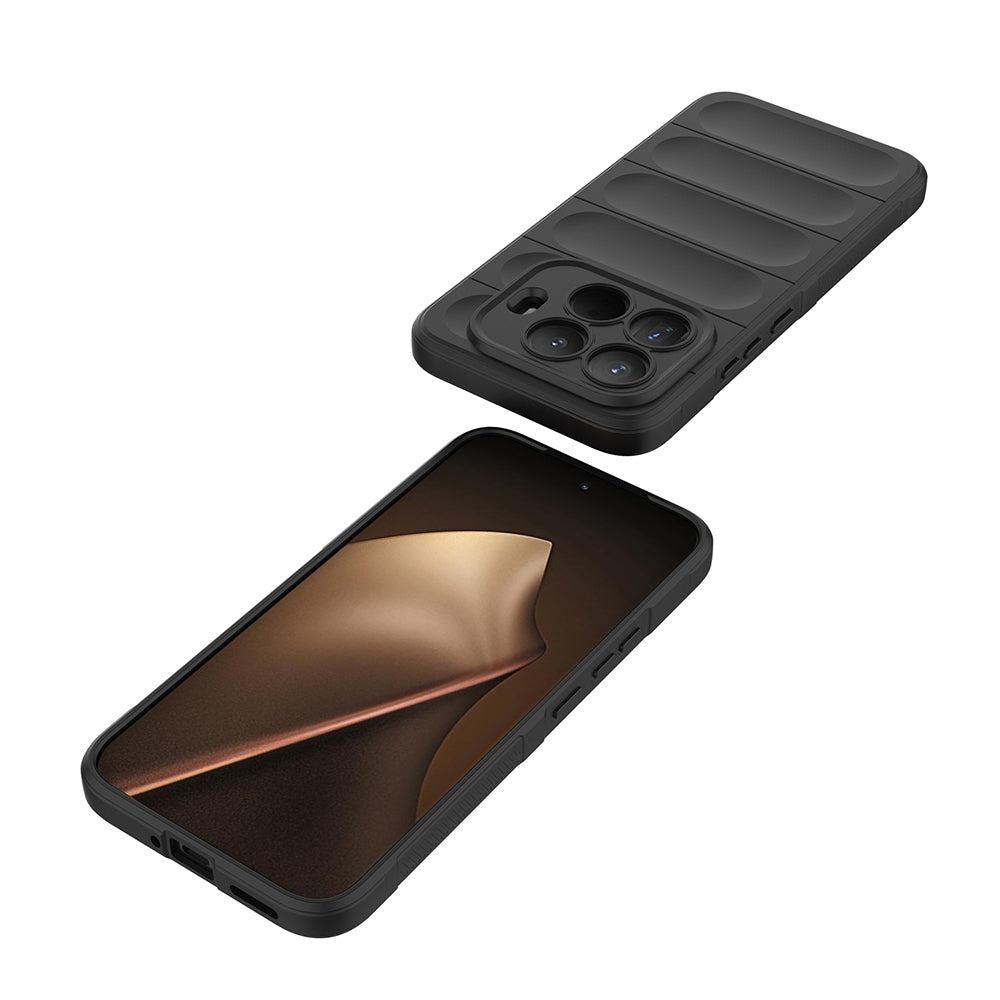 Xiaomi 15T Pro Kılıf Esnek TPU Oyuklu Arka Yüzey Tasarımlı Zore Etnik Silikon Kılıf