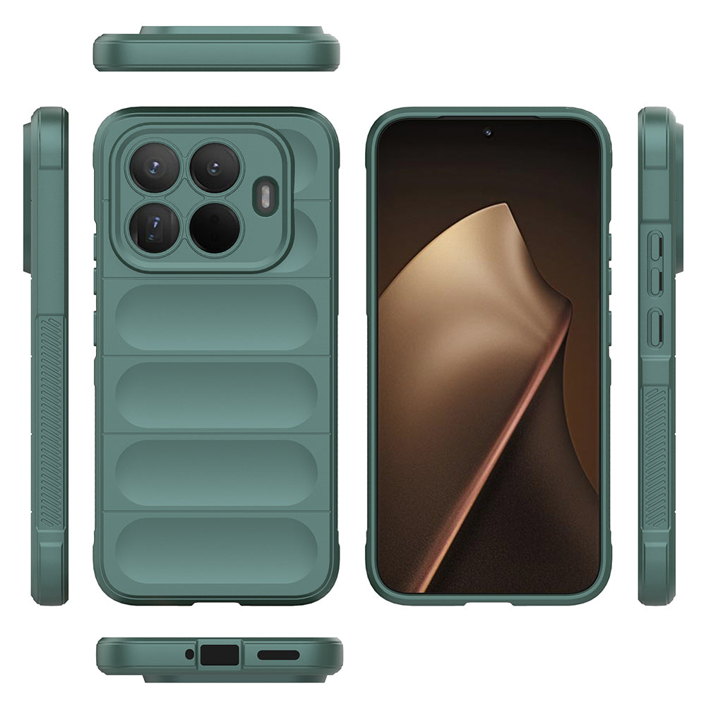 Xiaomi 15T Pro Kılıf Esnek TPU Oyuklu Arka Yüzey Tasarımlı Zore Etnik Silikon Kılıf