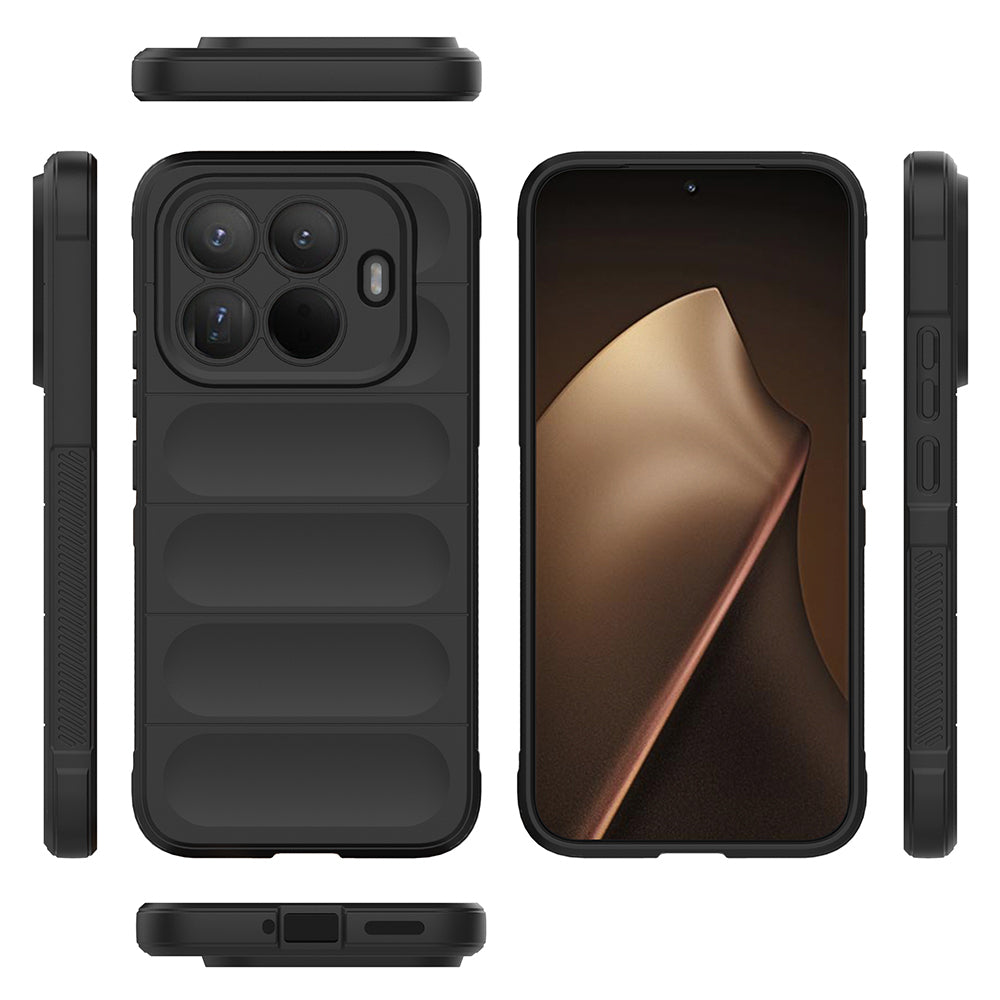 Xiaomi 15T Pro Kılıf Esnek TPU Oyuklu Arka Yüzey Tasarımlı Zore Etnik Silikon Kılıf