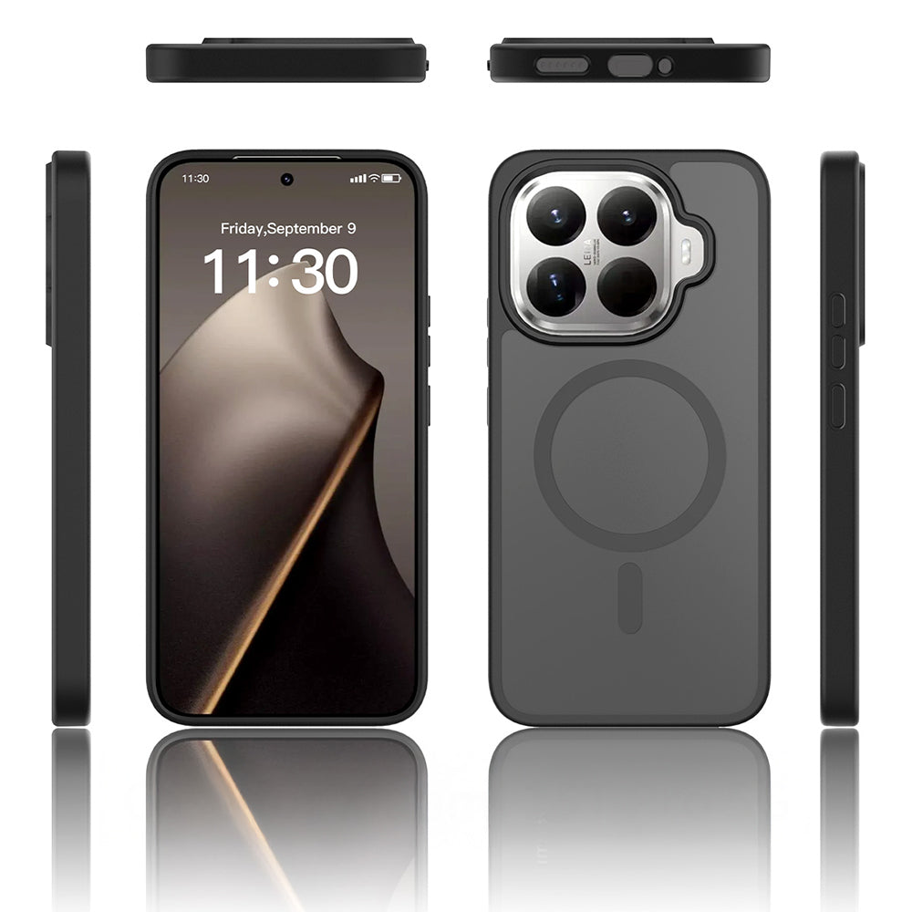 Xiaomi 15T Pro Kılıf Sert PC Arka Yüzey Wireless Şarj Özellikli Zore Flet M-safe Kılıf