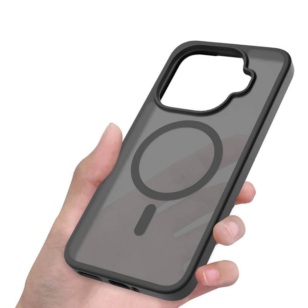 Xiaomi 15T Pro Kılıf Sert PC Arka Yüzey Wireless Şarj Özellikli Zore Flet M-safe Kılıf