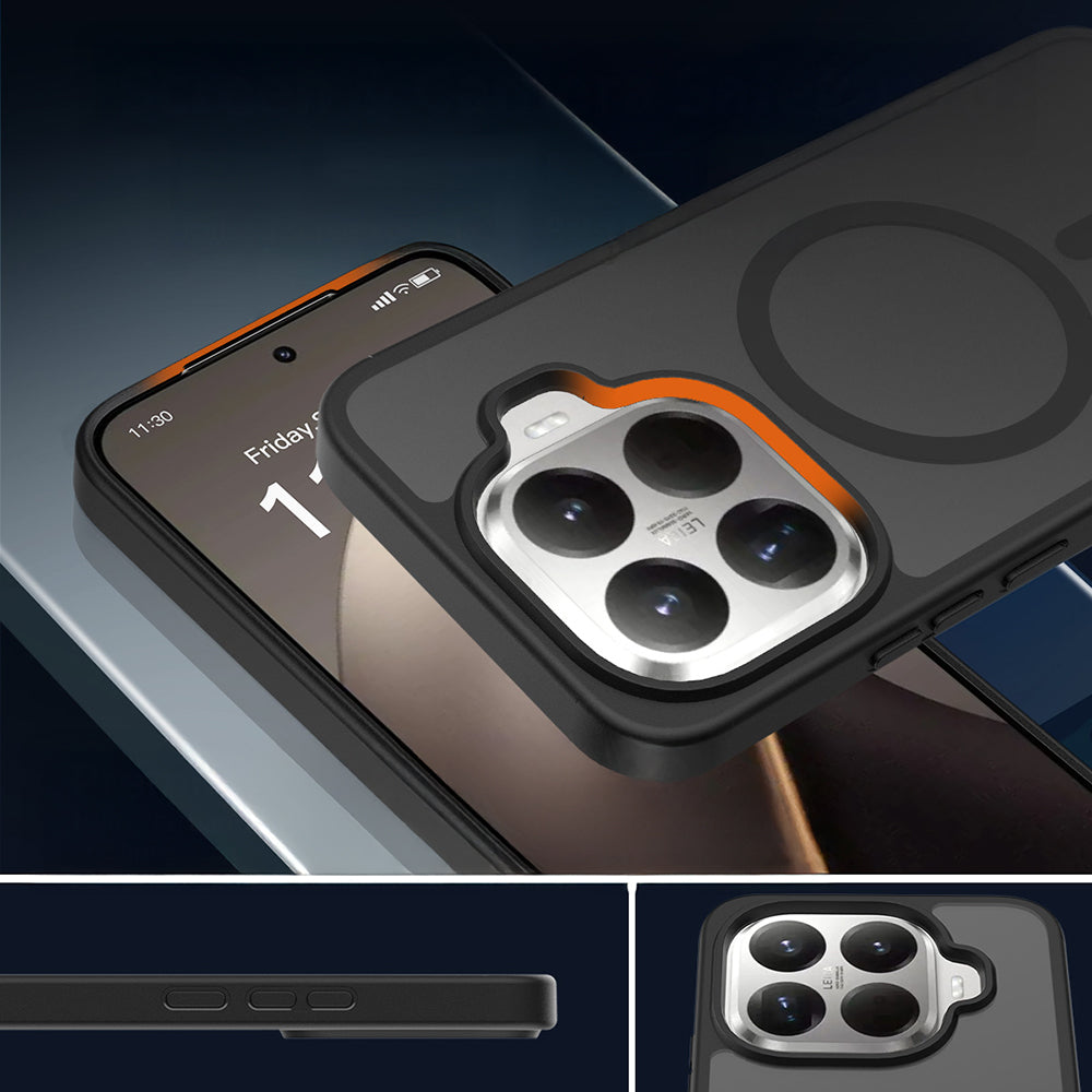 Xiaomi 15T Pro Kılıf Sert PC Arka Yüzey Wireless Şarj Özellikli Zore Flet M-safe Kılıf