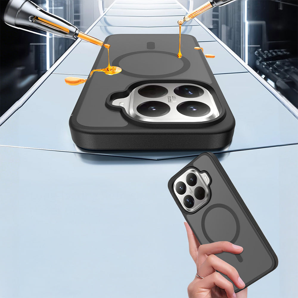 Xiaomi 15T Pro Kılıf Sert PC Arka Yüzey Wireless Şarj Özellikli Zore Flet M-safe Kılıf