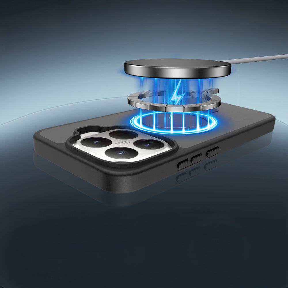 Xiaomi 15T Pro Kılıf Sert PC Arka Yüzey Wireless Şarj Özellikli Zore Flet M-safe Kılıf