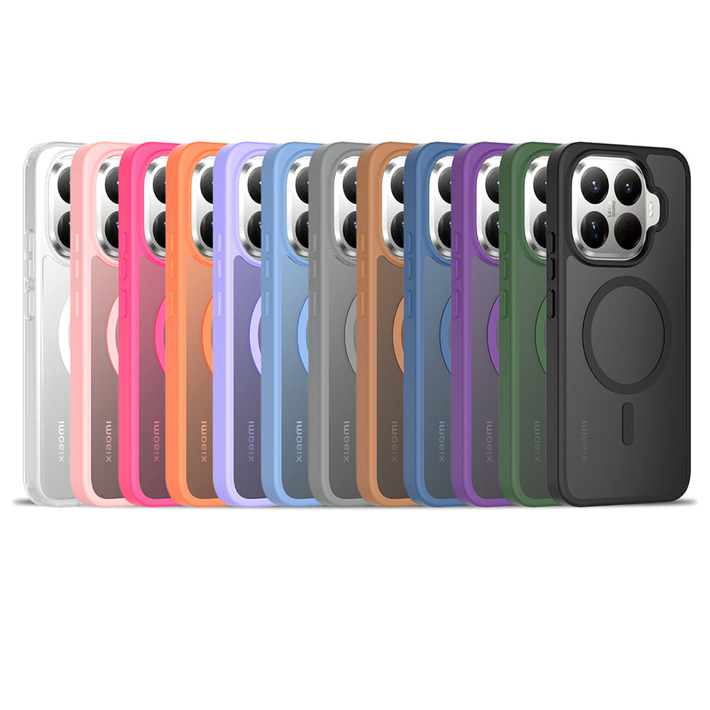 Xiaomi 15T Pro Kılıf Sert PC Arka Yüzey Wireless Şarj Özellikli Zore Flet M-safe Kılıf